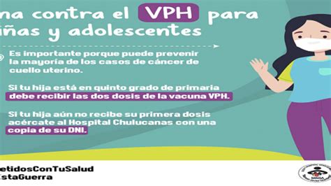 Vacuna Contra El Vph Noticias E S Ii Hospital De Chulucanas Gobierno Del Per