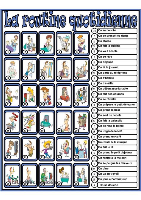 La Routine Quotidienne French Teaching Resources Teaching French