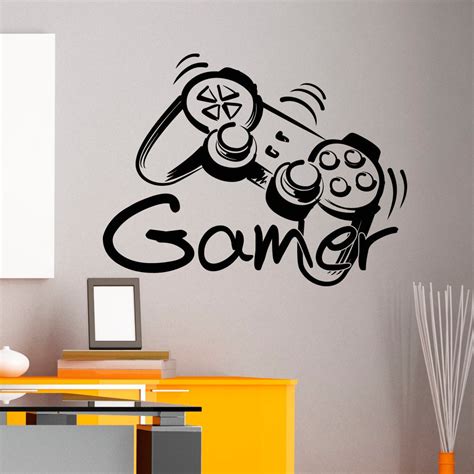 Game Controller Gamer Wall Decal Game Zone Wall Decals Vinyl