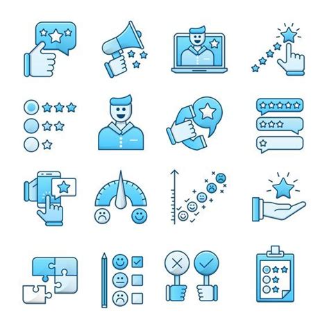 Feedback Icons Collection Icon Set For Personal And Commercial Use Editable Vector EPS High