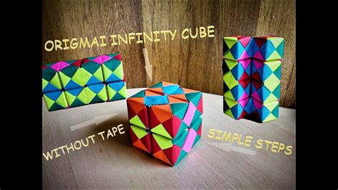 How To Make Infinity Cube Origami Step By Step Easy Origami