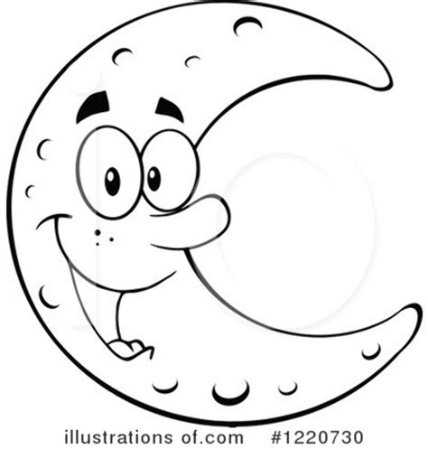 Download High Quality Moon Clipart Black And White Happy Transparent