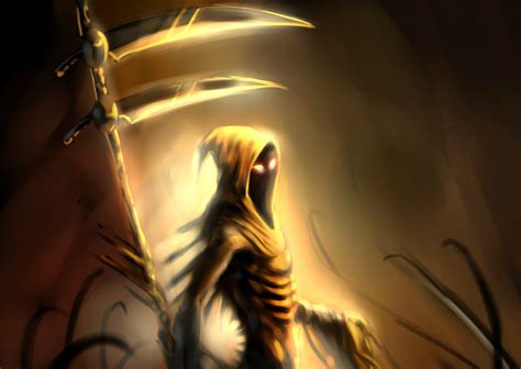 Grim Reaper Reapers Glowing Eyes Fantasy Art 2226x1581 Wallpaper