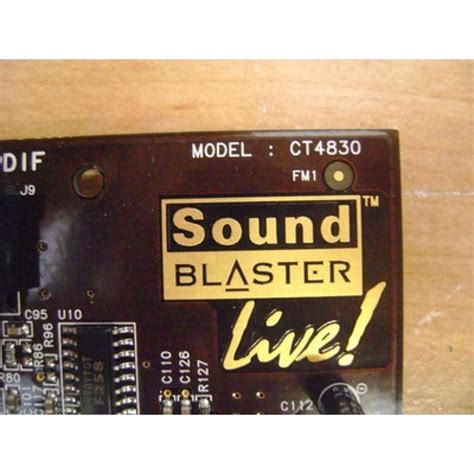 Creative Sound Blaster Live Ct4830 Sound Card Audio