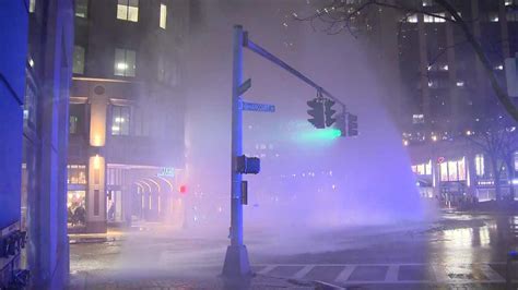 Massive Boston Water Main Break Sends Geyser Into Air