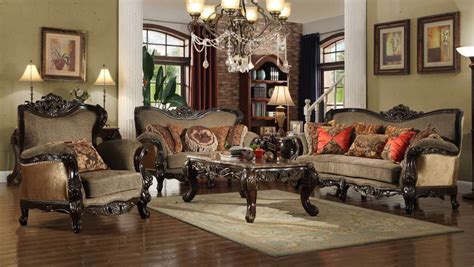 Luxury Formal Living Room Furniture W Carved Wood Hd 481