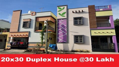 20 X 30 Modern 2 Bhk Duplex House For Sale Sqft Properties Muthu