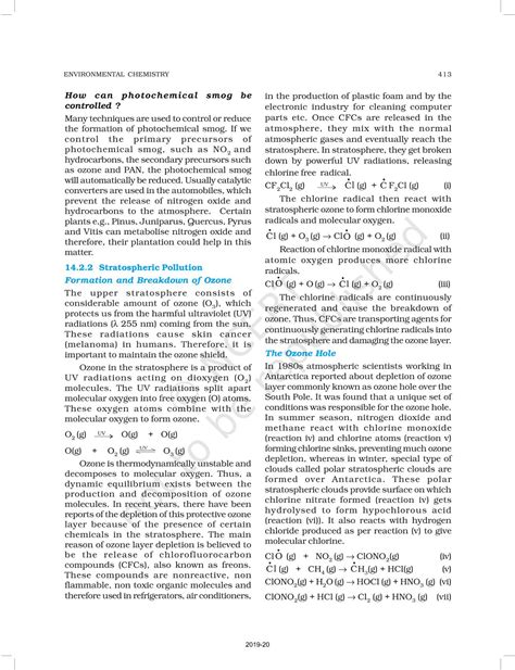 Environmental Chemistry NCERT Book Of Class Chemistry Part II