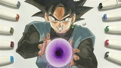 Dibujando A Goku Black Drawing Black Goku Dragon Ball Super YouTube