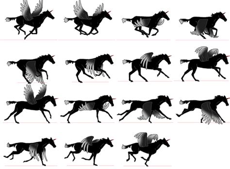 Pegasus Sprite Sheet The Dudeicorn By Lostchild14000 On Deviantart