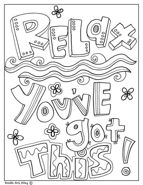 Free And Printable Quote Coloring Pages Perfect For The Classroom