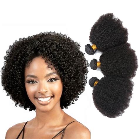 100g Bundle Mongolian Virgin Afro Kinky Curly 100 Human Hair Weave Extensions Ebay