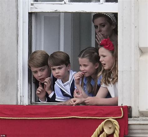 Cousins Mia Tindall And Princess Charlotte Spotted Playing Ahead Of The Flypast Daily