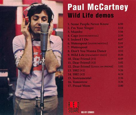Wild Life Demos Unofficial Album By Paul Mccartney