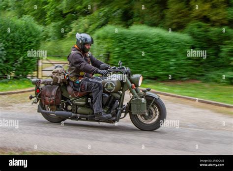 1942 Vintage Harley Davidson Military Model 42wlc Motorcycle Green Army