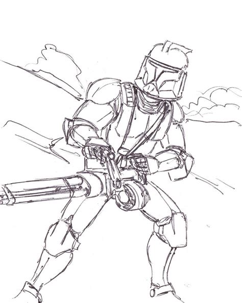 Printable Clone Trooper Coloring Pages