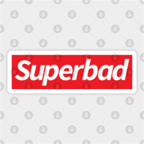 Superbad Logo Box Superbad Sticker Teepublic Au