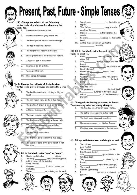 Simple Present Past And Future Tense Exercises With Answers Online