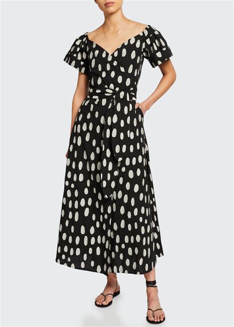 Mara Hoffman Adelina Polka Dot Cotton Wrap Dress ShopStyle Women S Fashion