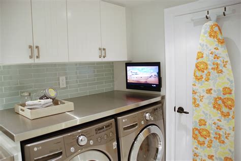 This room measures out at 7'4″ x 17'6″. Laundry Room Dreams | The Turquoise Home