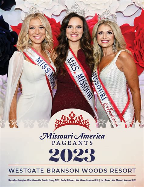 2023 mrs missouri pageant program cover mrs missouri america