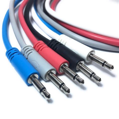 Cables Patch Paquete De 5 Cables De Conexión Mono De 35 Mm A 35 Mm