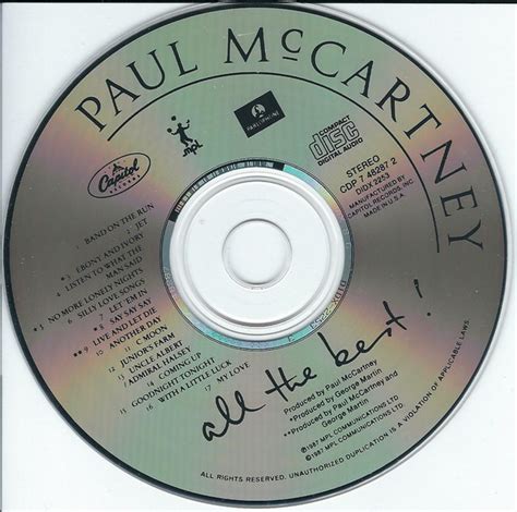 Gcdigitalrecuerdosblogspotcom Paul Mccartney All The Best 1987
