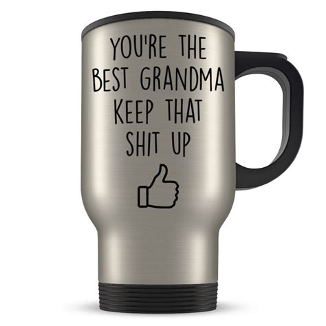 Best Grandma Travel Mug Best Grandma T Worlds Best Etsy