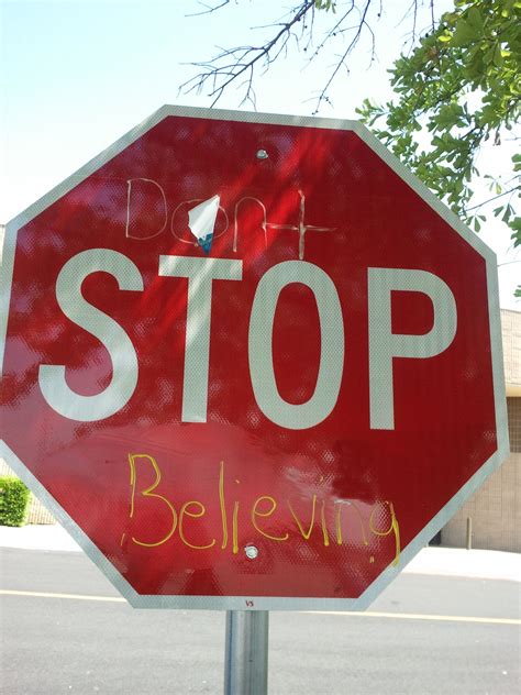 Dont Stop Believing Dont Stop Believing Novelty Sign Decor