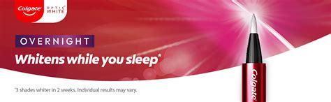 To remove, simply brush your teeth when you wake designed for no tooth sensitivity, during or after the whitening process. Buy Colgate Optic White Overnight Teeth Whitening Treatment 2.5mL Online at Chemist Warehouse®