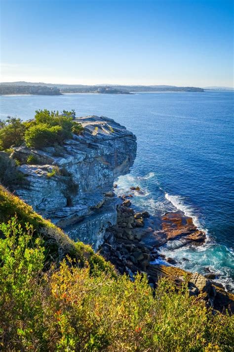Manly Beach Coastal Cliffs Sydney Australia Stock Photo Image Of
