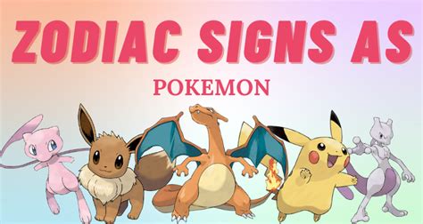 Which Pok Mon Shares Your Zodiac Sign So Syncd