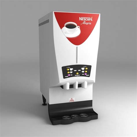 Without having to refill the water. 3D model Nescafe alegria v-cafe coffee machine | CGTrader