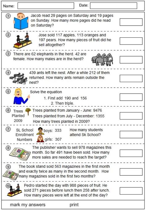 Problem Solving Using Addition And Subtraction Mathematics Skills