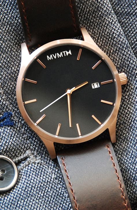 Seiko 5 sports, prospex, presage, essentials, wrist watches, watch men, watches man. Rose Gold/Brown Leather x MVMT Watches Click the image to purchase | Rose gold watches, Watches ...