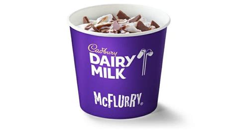 Cadbury Dairy Milk Chocolate Mcflurry Ice Cream Cadbury Dairy Milk Chocolate Food Png