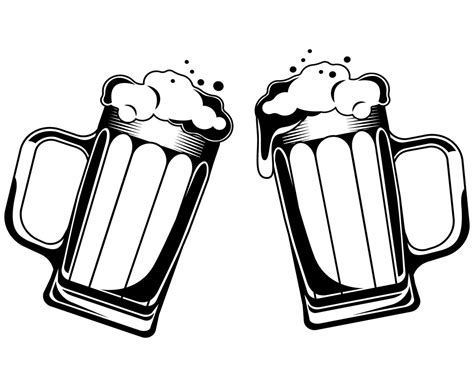 Bierkrug Bier SVG SVG Bier Becher Tassen Bier Becher Etsy