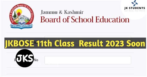 Jkbose 11th Class Result 2023 Soon Jk Students