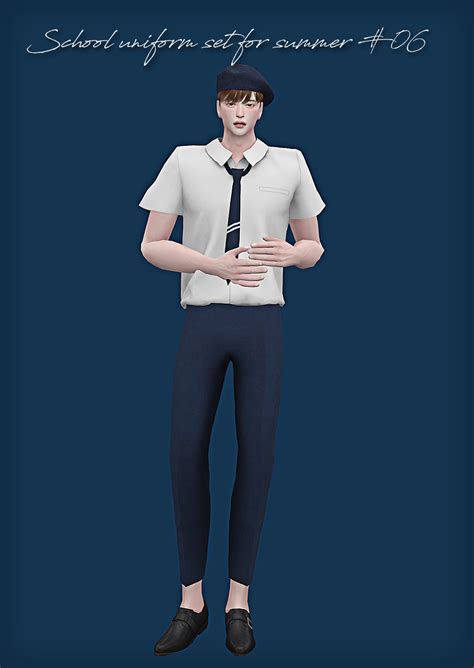 School Uniform Set For Male For The Sims 4 Spring4sims Sims 4 Images