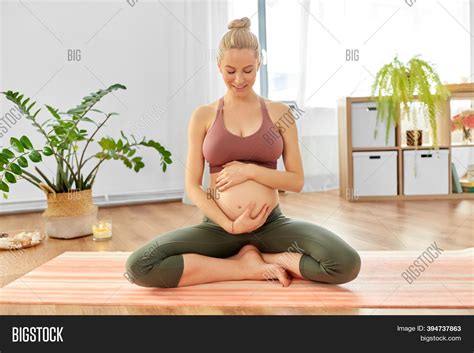 Yoga Pregnancy People Image And Photo Free Trial Bigstock