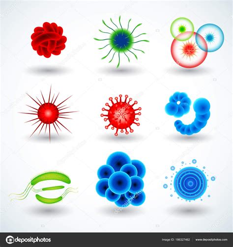 Viruses infect all types of life forms, from animals and plants to microorganisms. Disegno Virus Batteri / Clipart - batteri, virus, germi ...