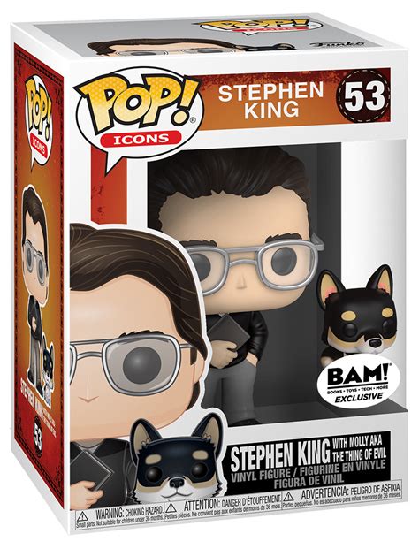 Funko Pop Icons Stephen King 53 Stephen King With Molly Limited