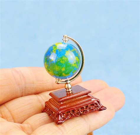 Dollhouse Globe Miniature 112 Scale Decortion Diy Toys Etsy