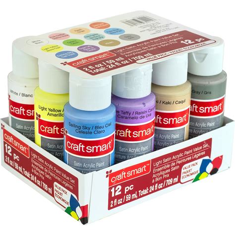 Shop For The Light Satin Acrylic Paint Value Set By Craft Smart® At
