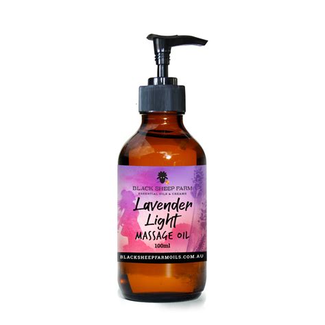 Lavender Light Massage Oil Black Sheep Farm Oils