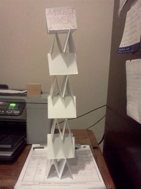 Paper Tower · A Papercraft · Paper Folding On Cut Out Keep · Creation