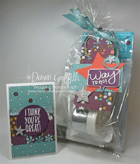 An easy way to show appreciation is to buy a small treat for a coworker. Way to Go Gifts - Dawn's Stamping Thoughts