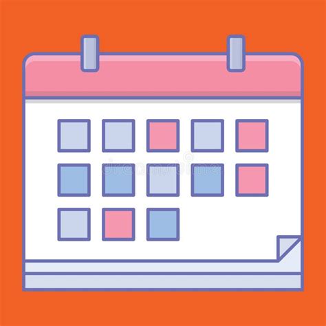 Calendar Isolated Vector Icon Which Can Easily Modify Or Edit Stock