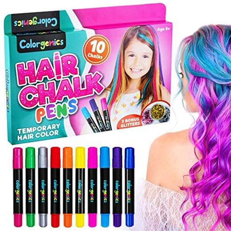 Amazonsmile Colorgenics Hair Chalk Pens Washable 10 Color Hair Chalk