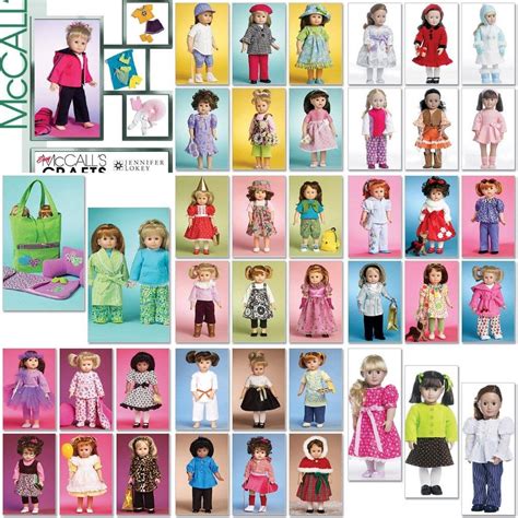 Mccalls American Girl 18 Doll Clothes Sewing Pattern Ebay